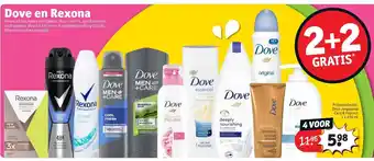 Kruidvat Dove en Rexona 2+2 aanbieding