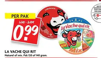 Dekamarkt La Vache Qui Rit Naturel Of Mix aanbieding