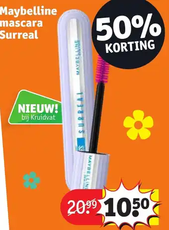 Kruidvat Maybelline mascara surreal aanbieding