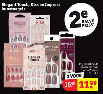 Kruidvat Elegant touch, kiss en impress kunstnagels aanbieding