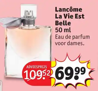 Kruidvat Lancome la vie est belle 50ml aanbieding