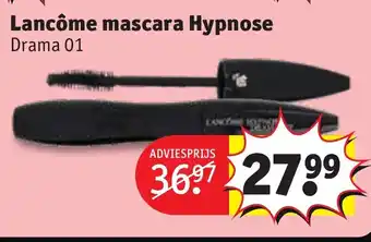 Kruidvat Lancome mascara hypnose aanbieding