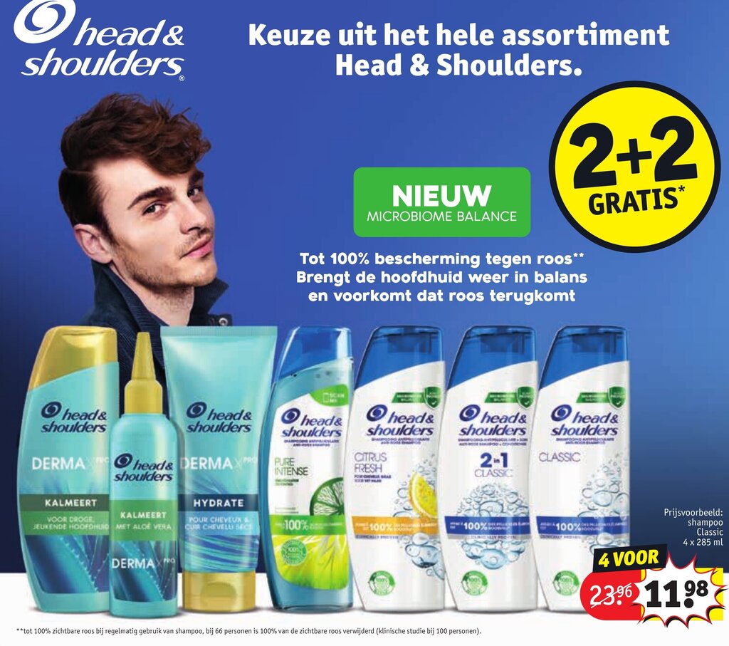 Keuze uit het hele assortiment head & shoulders aanbieding bij Kruidvat