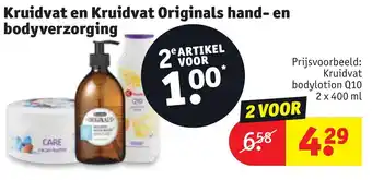 Kruidvat Kruidvat en kruidvat originals hand- en bodyverzorging 2 voor aanbieding