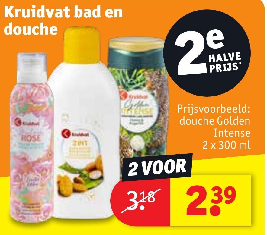 Kruidvat bad en douche aanbieding bij Kruidvat