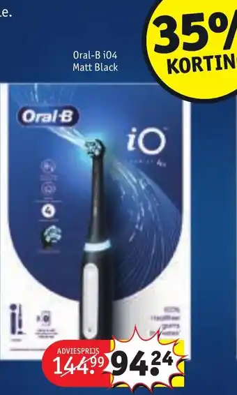 Kruidvat Oral-b i04 matt black aanbieding