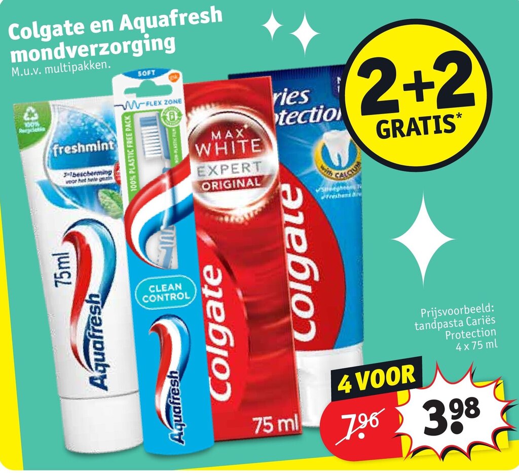 Colgate en aquafresh aanbieding bij Kruidvat