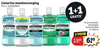 Kruidvat Listerine mondverzorging aanbieding