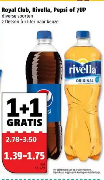 Poiesz Royal Club, Rivella, Pepsi of 7Up aanbieding