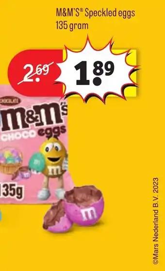 Kruidvat M&M's speckled eggs 135g aanbieding