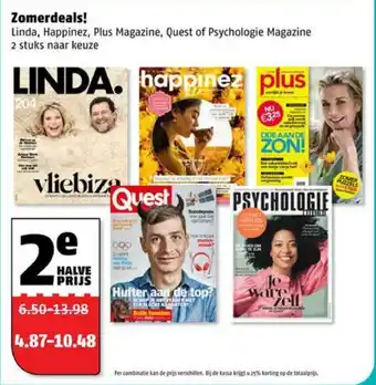 Poiesz Linda, Happinez, Plus Magazine, Quest of Psychologie Magazine aanbieding