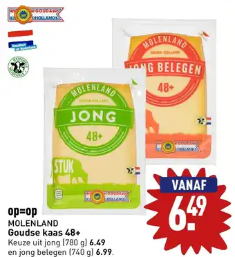 ALDI Molenland goudse kaas 48+ aanbieding