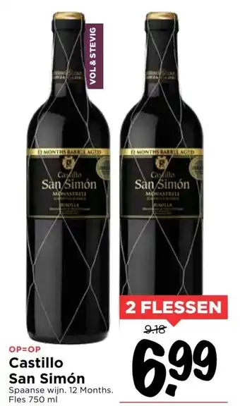 Vomar Voordeelmarkt Castillo San Simon 2*750ml aanbieding