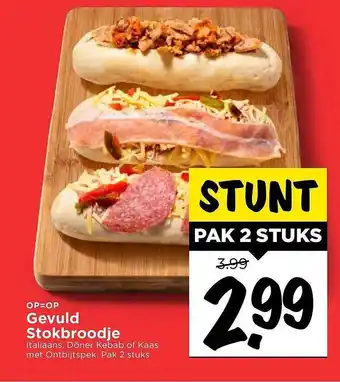 Vomar Voordeelmarkt Gevuld Stokbroodje aanbieding