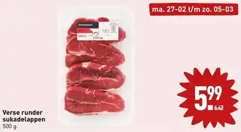 ALDI Verse runder sukadelappen 500g aanbieding