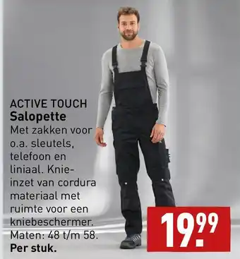 ALDI Active touch salopette per stuk aanbieding