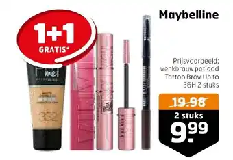 Trekpleister Maybelline 2 stuks aanbieding