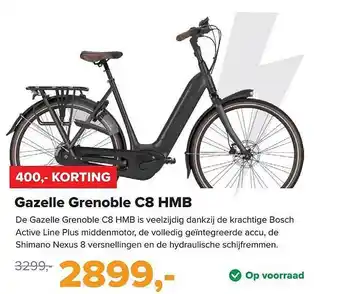 12GO Biking Gazelle grenoble c8 hmb fiets aanbieding