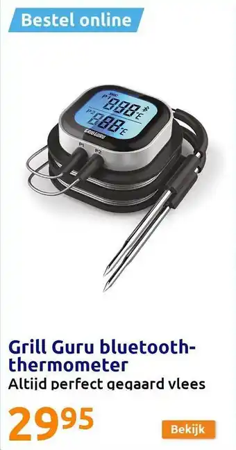 Action Grill guru bluetooth thermometer aanbieding