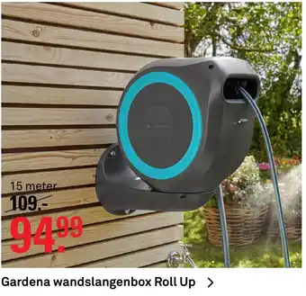 Karwei Gardena Wandslangbox Roll Up 15m aanbieding