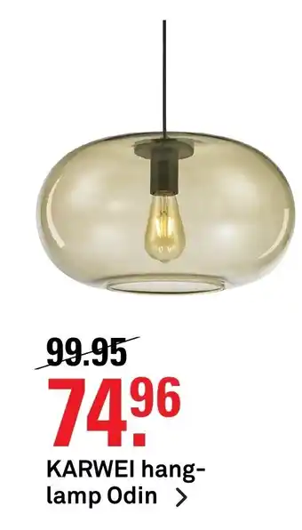 Karwei Karwei Hanglamp Odin aanbieding