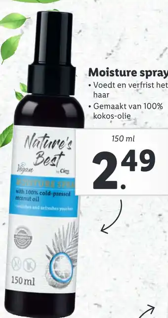 Lidl 1 Moisture spray 150ml aanbieding