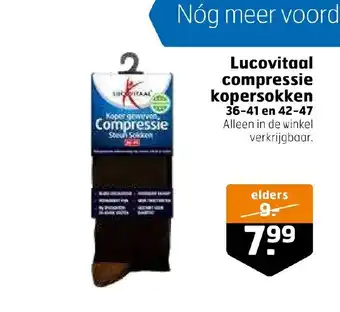 Trekpleister Lucovitaal compressie kopersokken 36-41 en 42-47 aanbieding