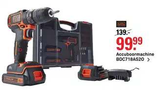 Karwei Black+Decker Accuboormachine | BDC718AS20 aanbieding