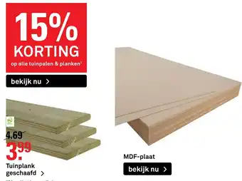 Karwei Tuinplank geschaafd aanbieding