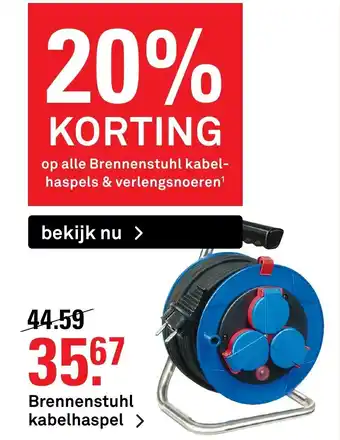 Karwei Brennenstuhl Kabelhaspel aanbieding