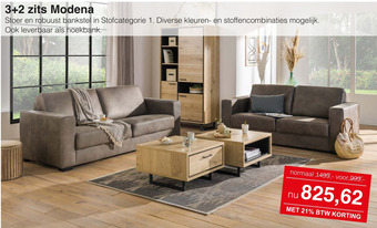 Woonsquare 3+2 zits Modena aanbieding