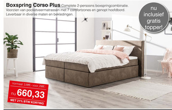 Woonsquare Boxspring Corso Plus aanbieding