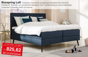 Woonsquare Boxspring Loft aanbieding