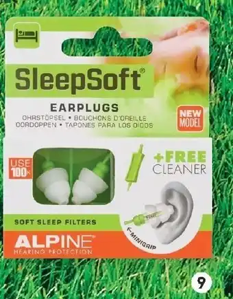 Etos Alpine SleepFoft Herbruikbare slaap oordoppen 1 paar aanbieding