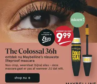 Etos Maybelline Colossal 36h waterproof mascara aanbieding