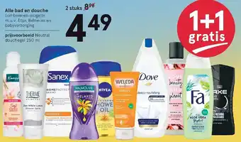 Etos Bad- en douche producten 1+1 aanbieding