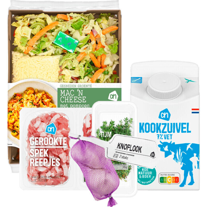 Ah gesneden verspakket mac&cheese aanbieding bij Albert Heijn