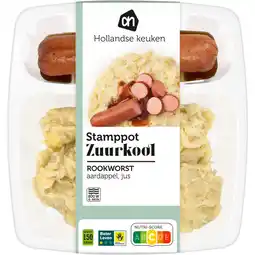 Albert Heijn Ah stamppot zuurkool rookworst aanbieding