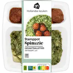 Albert Heijn Ah stamppot spinazie aanbieding