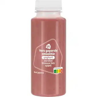 Albert Heijn Ah verse smoothie aardbei blauwe bes appel aanbieding
