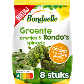 Albert Heijn Bonduelle groente rondo's erwtjes & spinazie aanbieding
