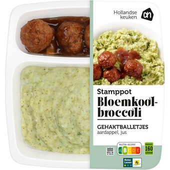 Albert Heijn Ah hollandse stamppot bloemkool-broccoli aanbieding