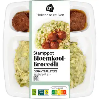 Albert Heijn Ah hollandse stamppot bloemkool-broccoli aanbieding