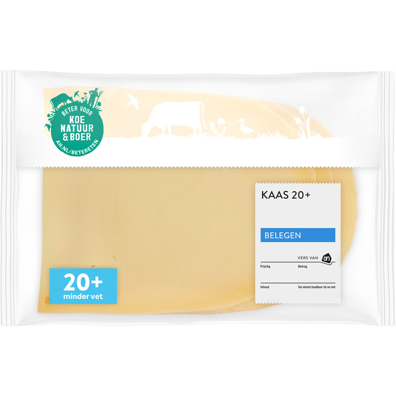 Albert Heijn Ah kaas belegen 20+ plakken aanbieding