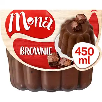 Albert Heijn Mona browniepudding met echte stukjes brownie aanbieding