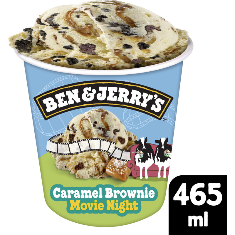 Albert Heijn Ben & jerry's caramel brownie movie night aanbieding