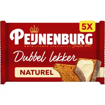 Albert Heijn Peijnenburg ontbijtkoek dubbel lekker naturel aanbieding