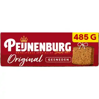 Albert Heijn Peijnenburg ontbijtkoek original gesneden aanbieding