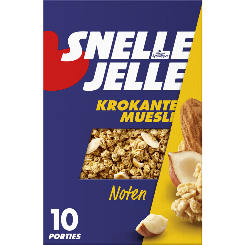 Snelle jelle krokante muesli noten aanbieding bij Albert Heijn