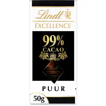 Albert Heijn Lindt excellence 99% pure chocolade aanbieding